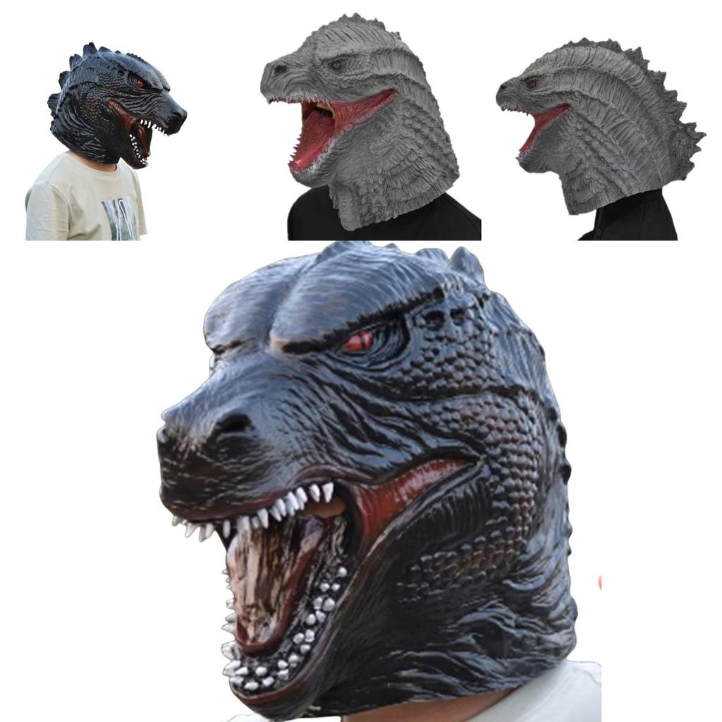 Godzilla Mask Latex Headgear For Halloween Cosplay