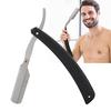 Barber Blade Razor Carboon Steel Salon Folding Shaving Hair Cutting Clipper