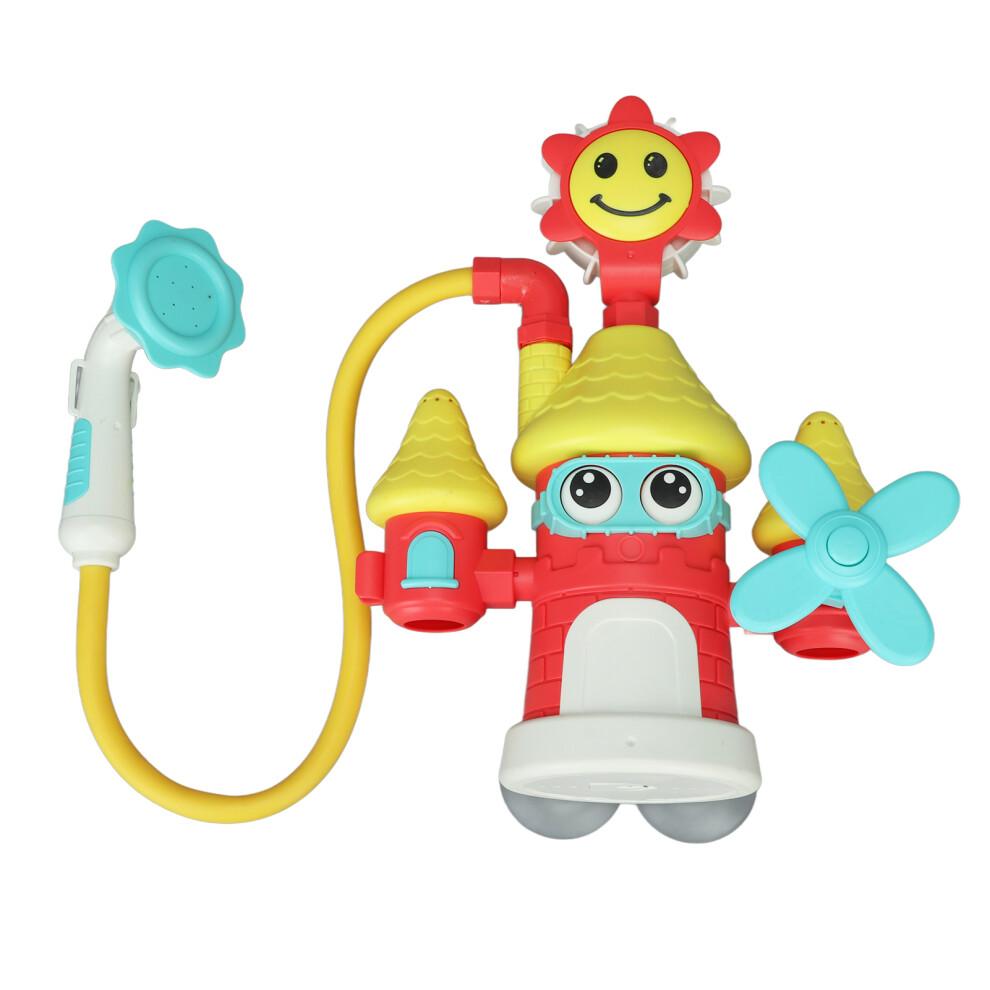 Baby Castle Water Spray Toy with Suction Cup, 12"x5.7"