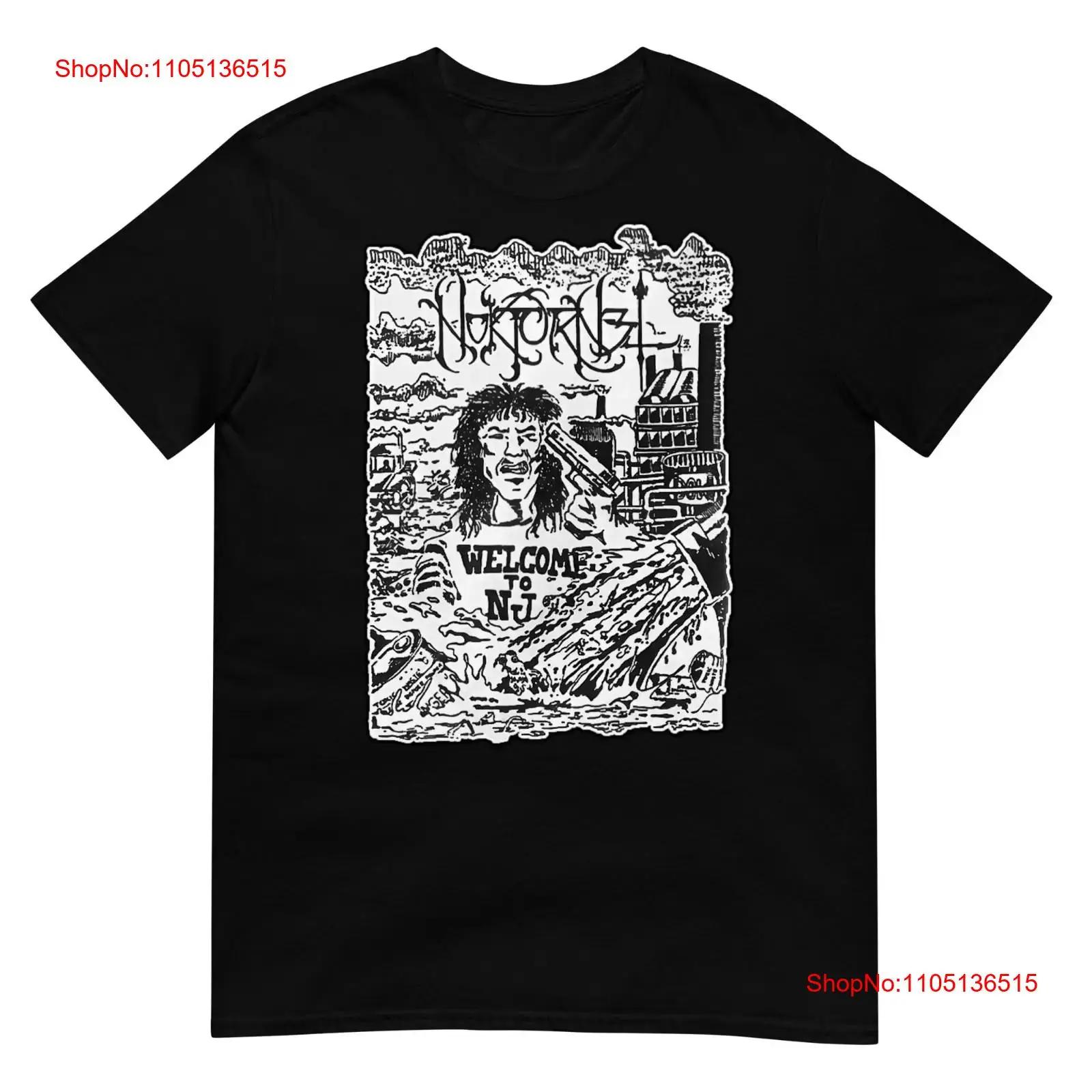 

NOKTURNEL Welcome To New Jersey One Sided T SHIRT vintage Washed Stylish Breathable Unisex Versatile Casual Slightly 5XL різнокольоровий