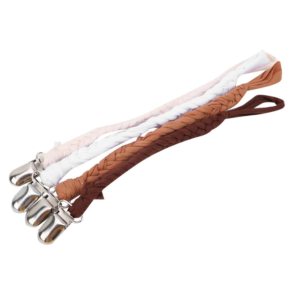 4pcs Baby Knitted Pacifier Clip Portable Infant Pacifier Chain Holders AccessoryStyle 2