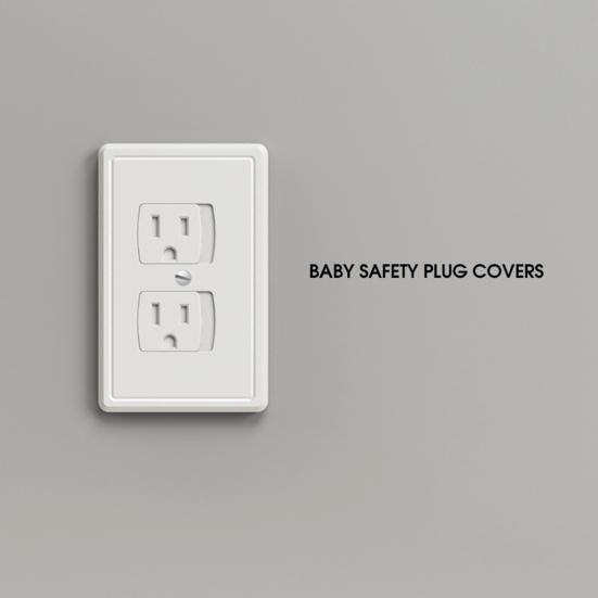 Socket Cover Self-Closing Against Electric Shock Hide Electricity Childproof Keep Safe Child Safety Wall Socket Plug Outlet Cover Household Supplies