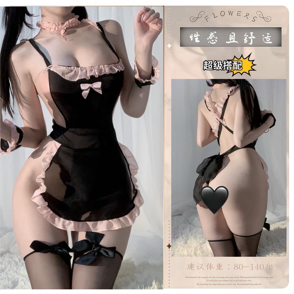 Sexy Lingerie Maid Uniform Pure Desire Suit Seduction Passion Free Sexy Pajamas Flirting Lingerie Large Size