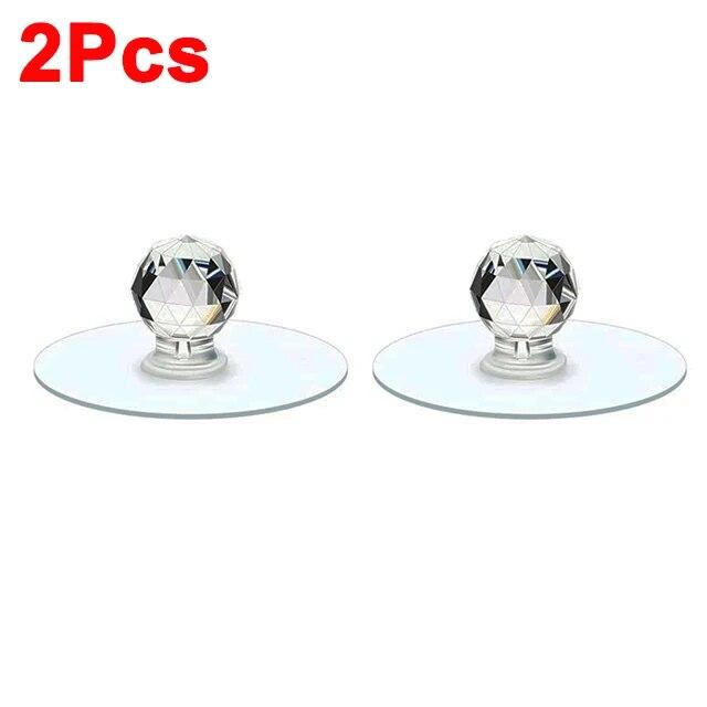 

10/2Pcs Punch-free Drawer Knobs Self-Adhesive Kitchen Cabinet Handle Furniture Cupboard Dresser Window Door Push Pull Handles 2pcs