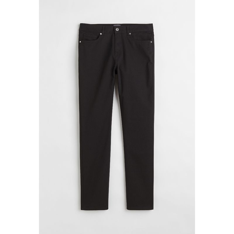 

HM Men s Casual Pants Autumn Simplicity Plaid Silm Straight-leg Diagonal Cloth Pants 1074402 Black 180/90A