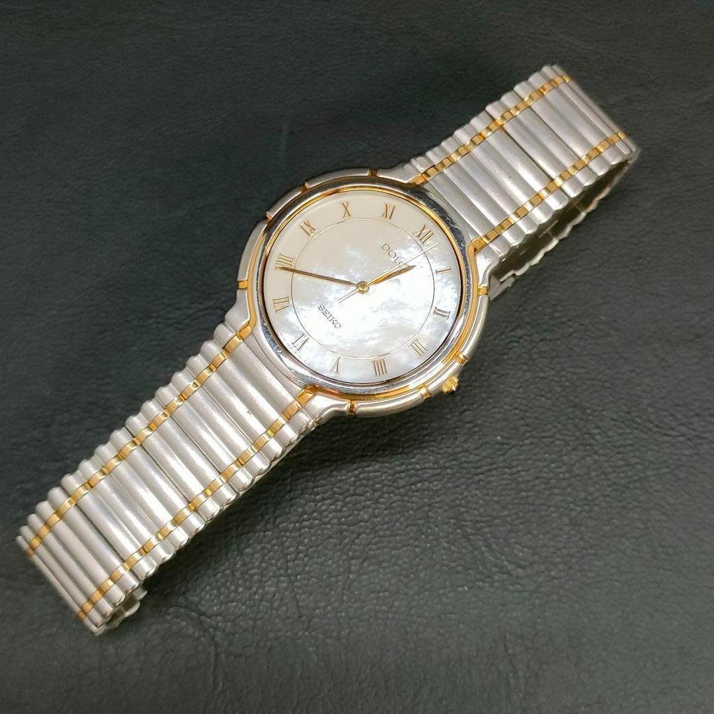 [USED] Seiko Dolce White Shell Gold Quartz