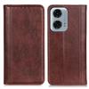 For Motorola Moto G24 Power Case Litchi Texture Split Leather Magnetic Closing Wallet Phone Cover