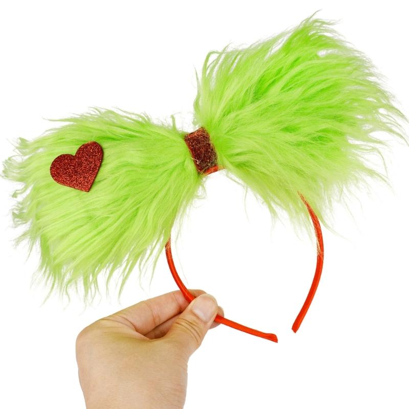 Festive Plush Hair Accessory For Christmas Costume Parties Lightweight Comfort Wear Hair Clip/Headband Accessories