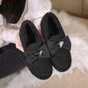2025 Winter New Old Beijing Cloth Shoes Velvet Warm Daily Home Indoor Women's Cotton Slippers One Foot Cotton Shoes