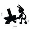 3D Printed Bunny Cart Bathroom Decor with Toilet Holder for Modern Home