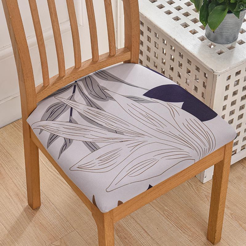 Potahy na židle do jídelny Strečový potištěný potah na jídelní židli Polstrovaný sedák na židli Slipcovers pro kuchyň, kancelář 1 ks