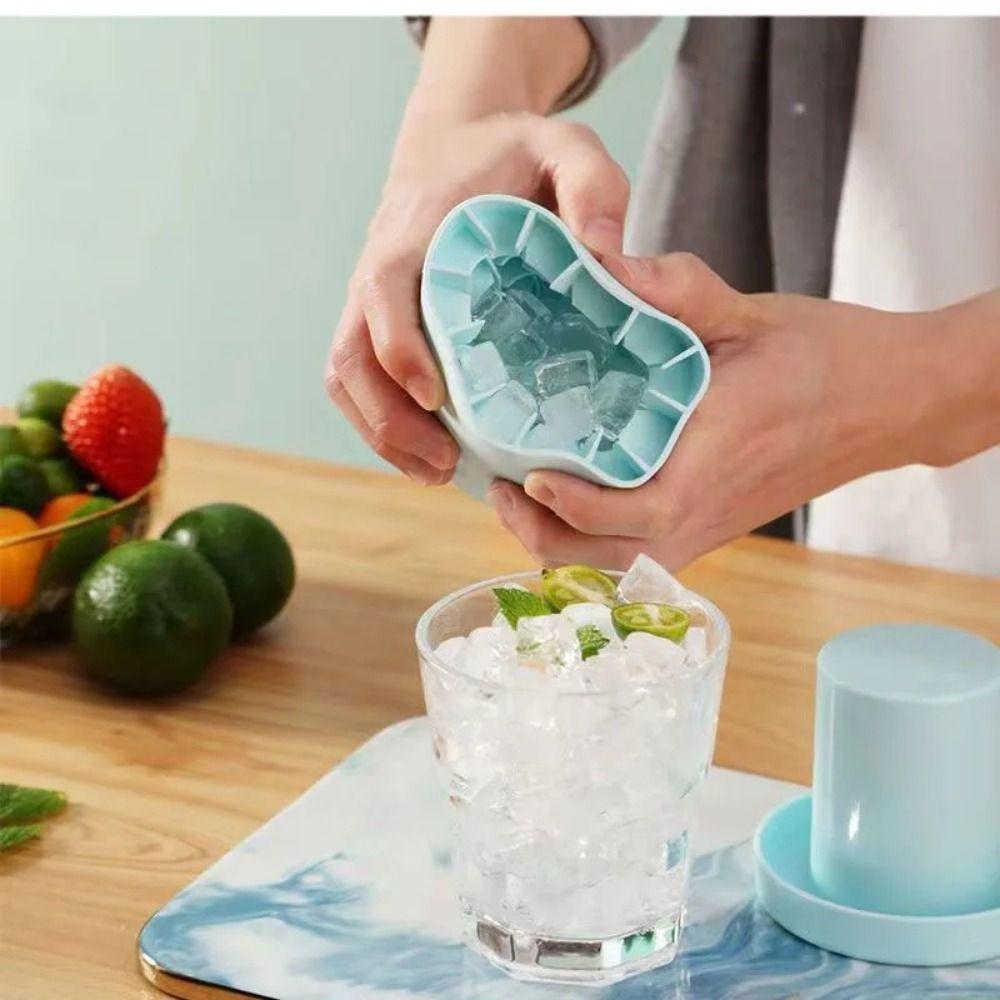 Silicone Ice Bucket Quick Freeze Ice Cup Ice Cube Mold Summer DIY Refrigerator Freeze Ice Maker