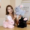 Cartoon Fluffy Rabbit Plush Toys Cute Soft Stuffed Bunny Dolls Pendant Plush Keychain Pillow Children Kids Birthday Xmas Gifts