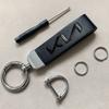 Car Vintage Leather Keychain Ring Zinc Alloy Chain Key For KIA Carnival Niro EV9 K8 Forte Cerato Sportage Ray EV Telluride Rtzup33