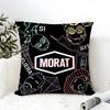 Rock Music M-Morat Band 4 Pillow Case Linen Pillow Case Sofa Home Decor Cushion Cover Cushion Cove