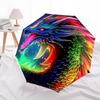1pc Dragon Rainbow Automatic Folding Umbrella, Sturdy And Durable Automatic Folding Umbrella with 8 Ribs, Convenient for Outdoor Use014