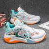 Basketball shoes new summer mesh breathable actual combat sneakers shock absorption, non-slip and wear-resistant casual sports shoes men's