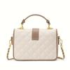 New Women's One Shoulder Crossbody Bag 2024 A High End and Beautiful Square Small Bag