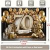 2D Luxury Black Gold 70th Birthday Banner, Shiny Diamond Number Backdrop, Adult Birthday Party Decor