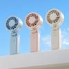 Light Weight Plastic Handheld Fan with Locking Clip-white