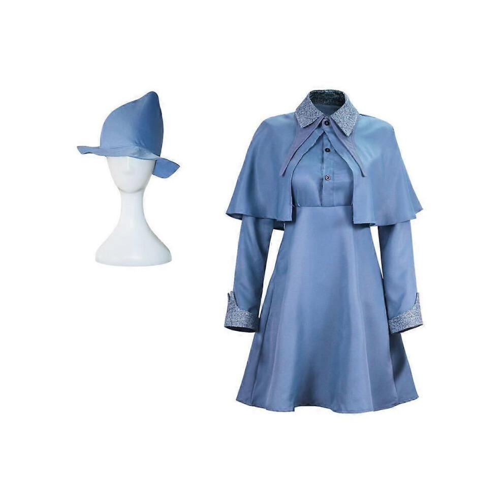 (XL (165-170 cm)) Harry Potter Fleur Isabelle Delacour Cosplay Kostüme Beauxbaton Schuluniform Set für Damen XXXL (175-180cm)