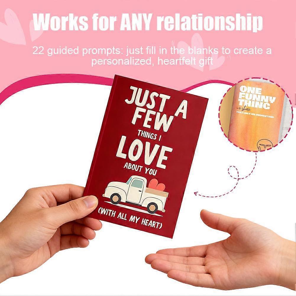 Solo Poche Cose che Amo di Te Libro Spunti Regalo per San Valentino Amico Inglese