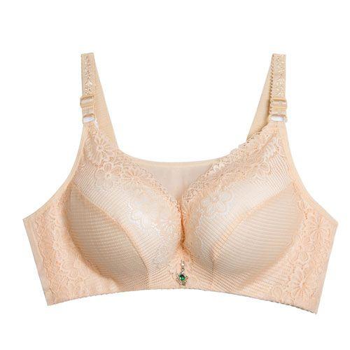 

Женские беспроводные бюстгальтеры, тонкие регулируемые дышащие мягкие бюстгальтеры 36/80C бежевый