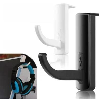 Self-Adhesive Headphone Hook Headset Hanger Holder Hook Tape Sticker For Desk Pc Display Monitor Plastic Stand Accessories