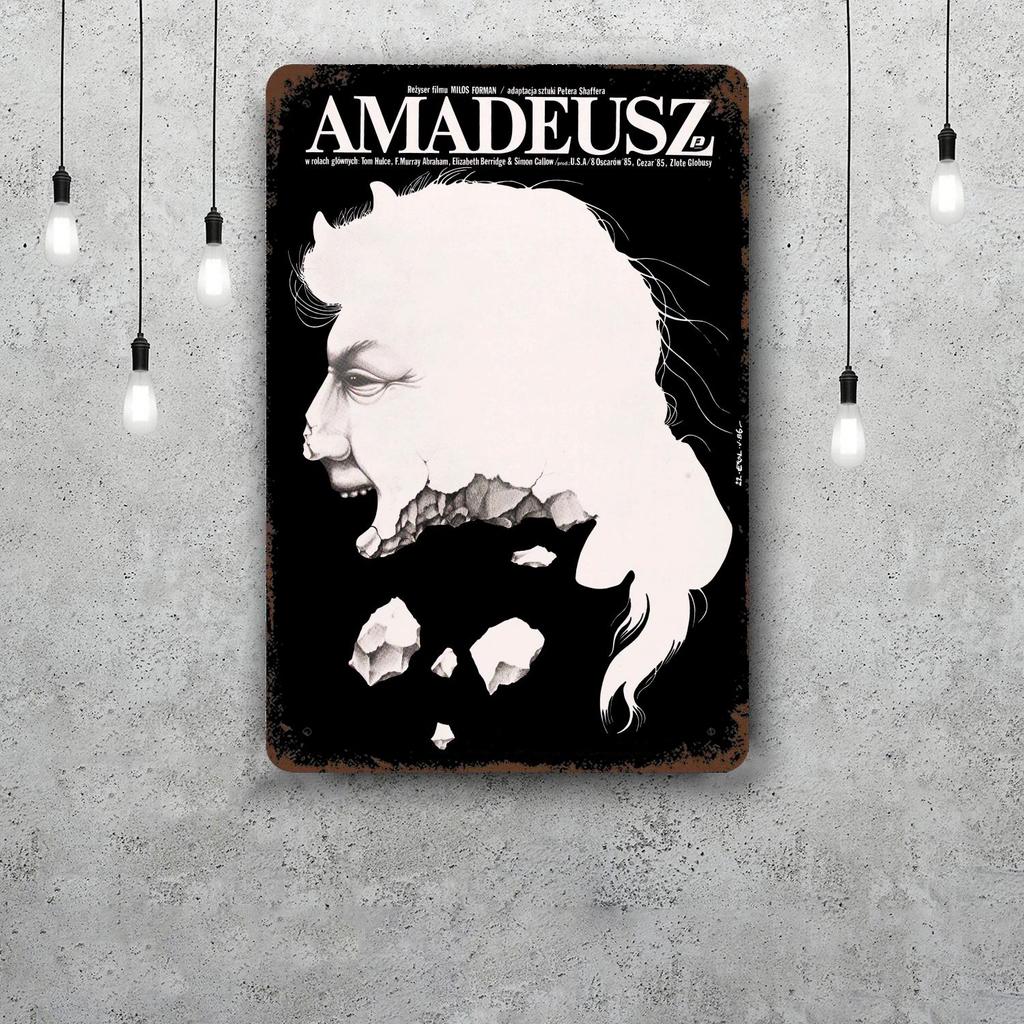Amadeus Movie Funny Bar Metal Sign Retro Plaque Vintage Sign Alcohol Drinker Pub Club Man Cave Kitchen Wall Decoration