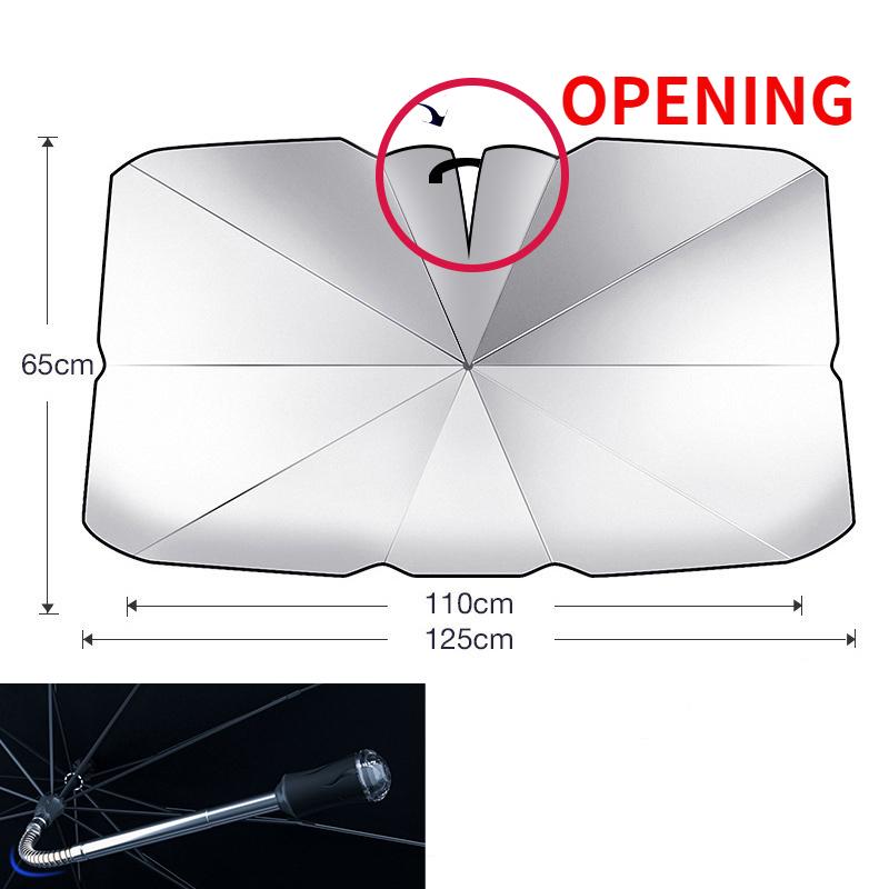 Umbrelă de soare auto Parbriz Umbrelă Scaun auto din față Izolație termică Accesorii auto Umbrelă de soare Umbrelă de soare pliabilă de vară