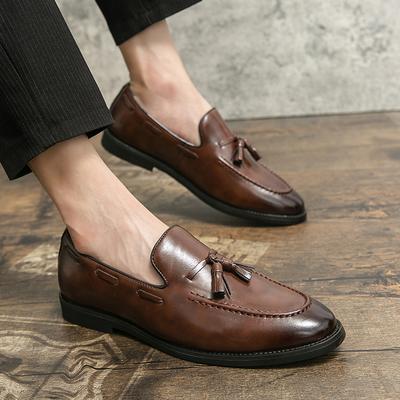 Mode Mode Heren Comfortabel Herfst Leer Schoenen Mannen Lui Kwastje Formele Schoenen Klassieke Heren Casual Loafers Rijschoenen Moccasin