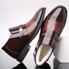 Men's cotton shoes winter velvet warm business dress hair thickened casual high-top leather shoes men's non-slip shoes
