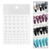 Glitter Nail Art Full Tips DIY Cobweb Nail Foils Transfer Polish Sticker Nail Decals