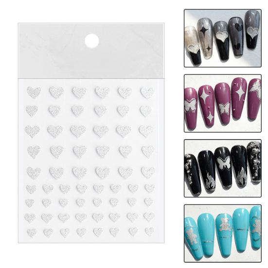 Glitter Nail Art Full Tips DIY Cobweb Nail Foils Transfer Polish Sticker Nail Decals