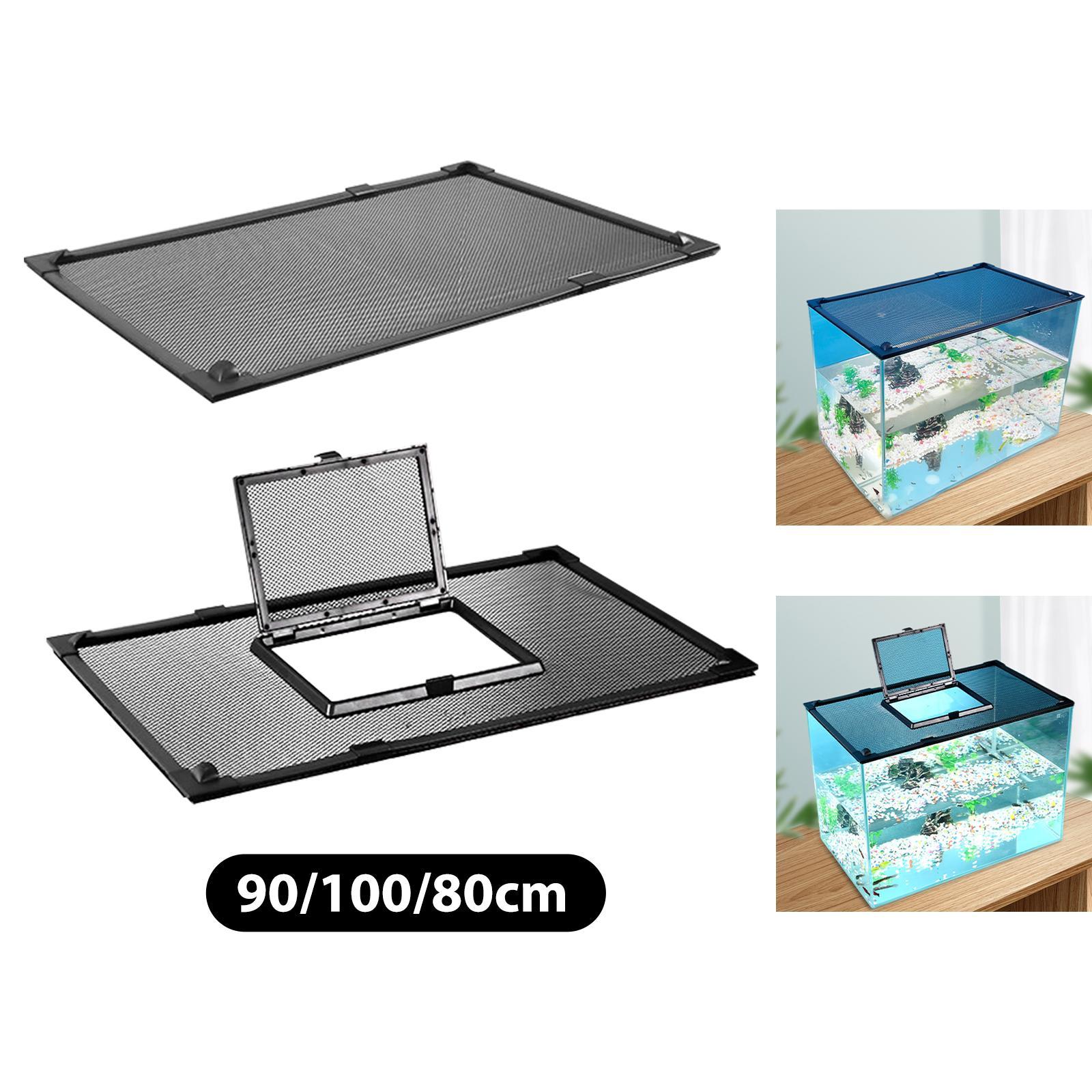 

Fish Tank Lid Practical DIY Aquarium Hood Replacement Aquarium Cover Lid Aquarium Screen Top Cover Anti-jumping Net Cover 50cmx90cm