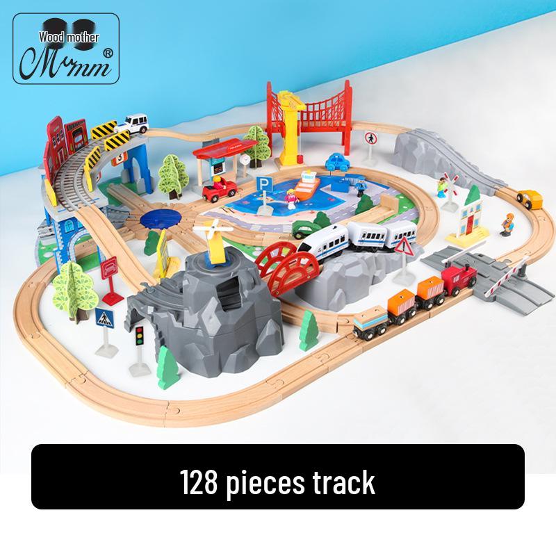 Thomas Magnetic Electric Train: Wooden Track Locomotive Educational Toy for Kids