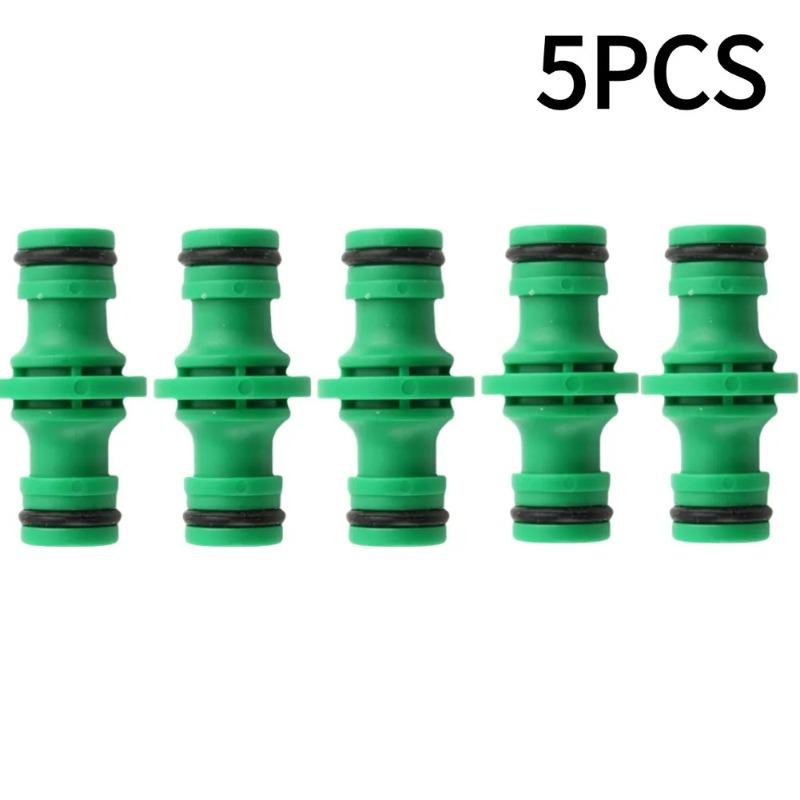 

Садовый Шланг Соединитель Двойной Штекер Соединители для Труб Удлинитель Кран Быстроразъемное Соединение для Полива Орошения Мытья Машины Фитинг для Трубы 5PCS