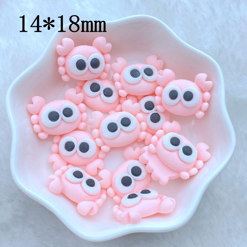 10Pcs New Cute Resin Mini Marine Animal Series Flat Back Manicure Parts Embellishments For Hair Bows Accessories