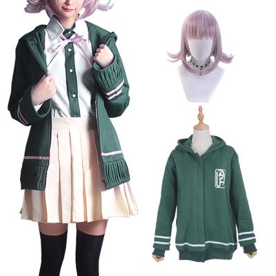 [Kamihei Ryohin] Nanami Chiaki Cosplay Costume with Wig - Super High School Level Gamer (Danganronpa) - Adult Size - Perfect for Fancy Dress, School F