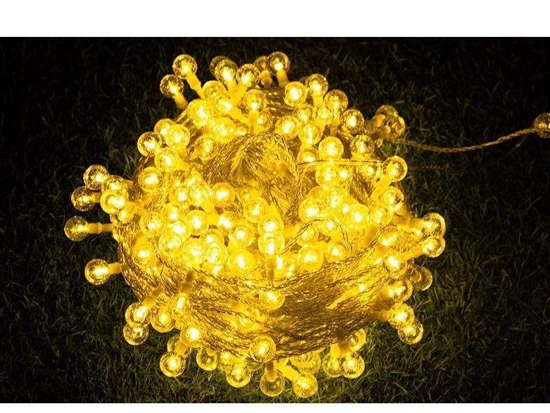 Color-Changing LED Solar String Lights - Outdoor Rainproof Fairy Lights for Camping and Courtyard Decoration