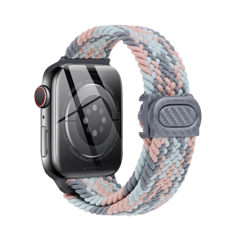 Strap For Apple watch band 44mm 42mm 40mm 45mm 46mm 41mm 49mm Braided Solo Correa Bracelet iWatch 11 10 9 8  7 6 5 4 se Ultra3