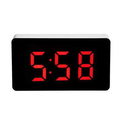 Portable LED Display Plastic Alarm Clock With Time/Calendar/Temperature