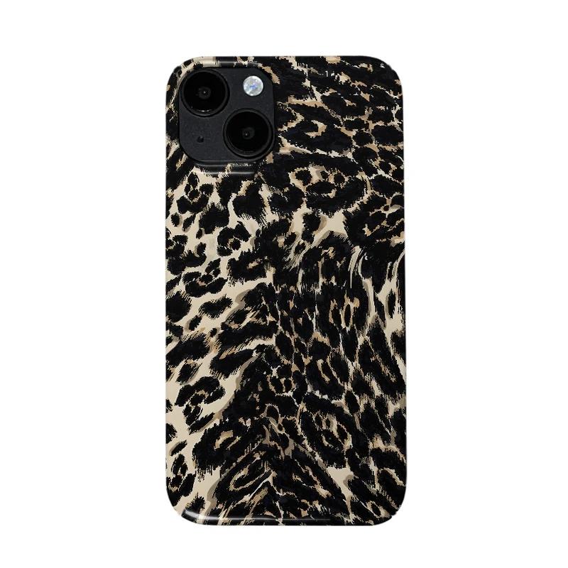 

Minimalist Art Advanced Leopard Pattern Phone Case For iPhone 17 AIR 16 15 14 13 12 11 PRO MAX XR XSMAX MINI 7 8 PLUS Y2K Cover iPhone 13