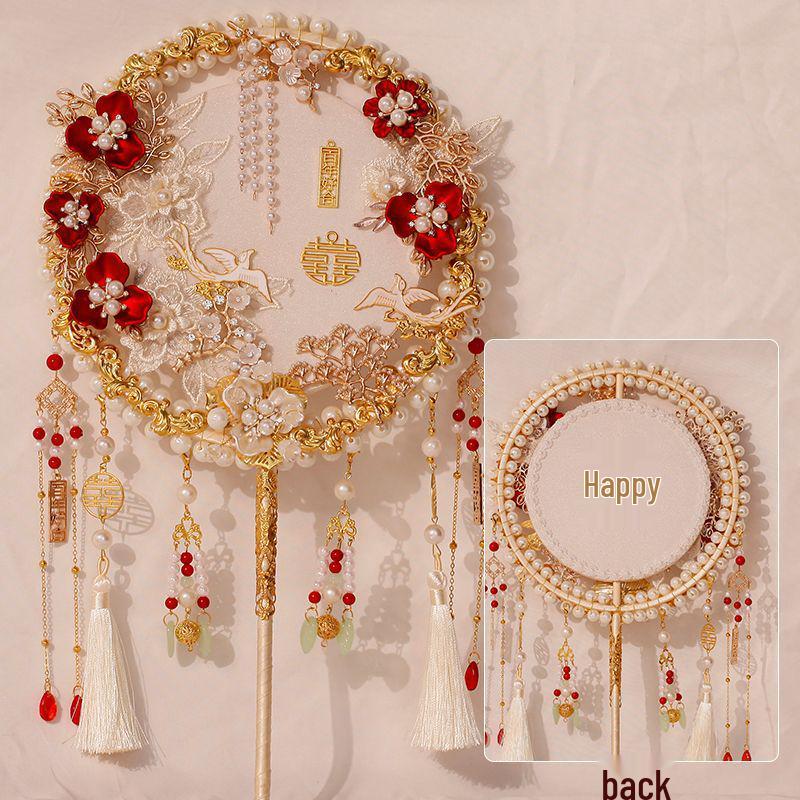 Luxury Xiuhe Wedding Fan DIY Kit - Perfect Bridal Gift or Keepsake
