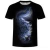 Summer Round Neck 3D Cute Cat Print Top Fashionable Casual Short Sleeved Men's T-shirts