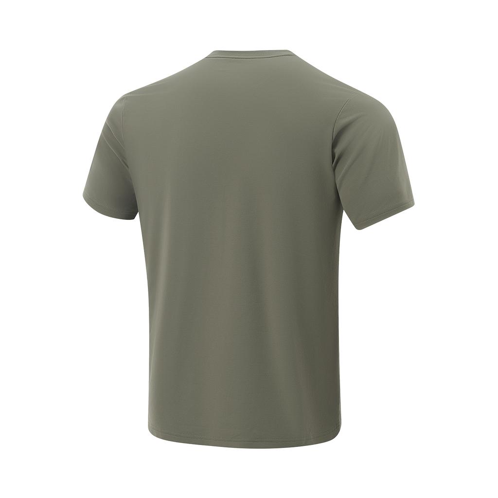Li Ning Herbal Tea T-Shirt Casual Sports Versatile Comfortable Breathable Short Sleeve Men T-Shirts Tea-Green ATSV509-2