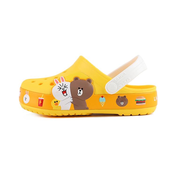 (PS) Crocs Small Crocs Beach Yellow Sandals Kids 206028-730 EU 28-29