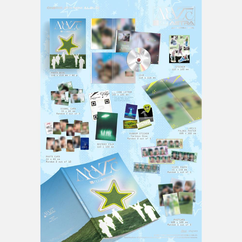 Pre-order ONEWE 4th Mini Album MAZE: AD ASTRA AD ASTRA ver. & bizent POB