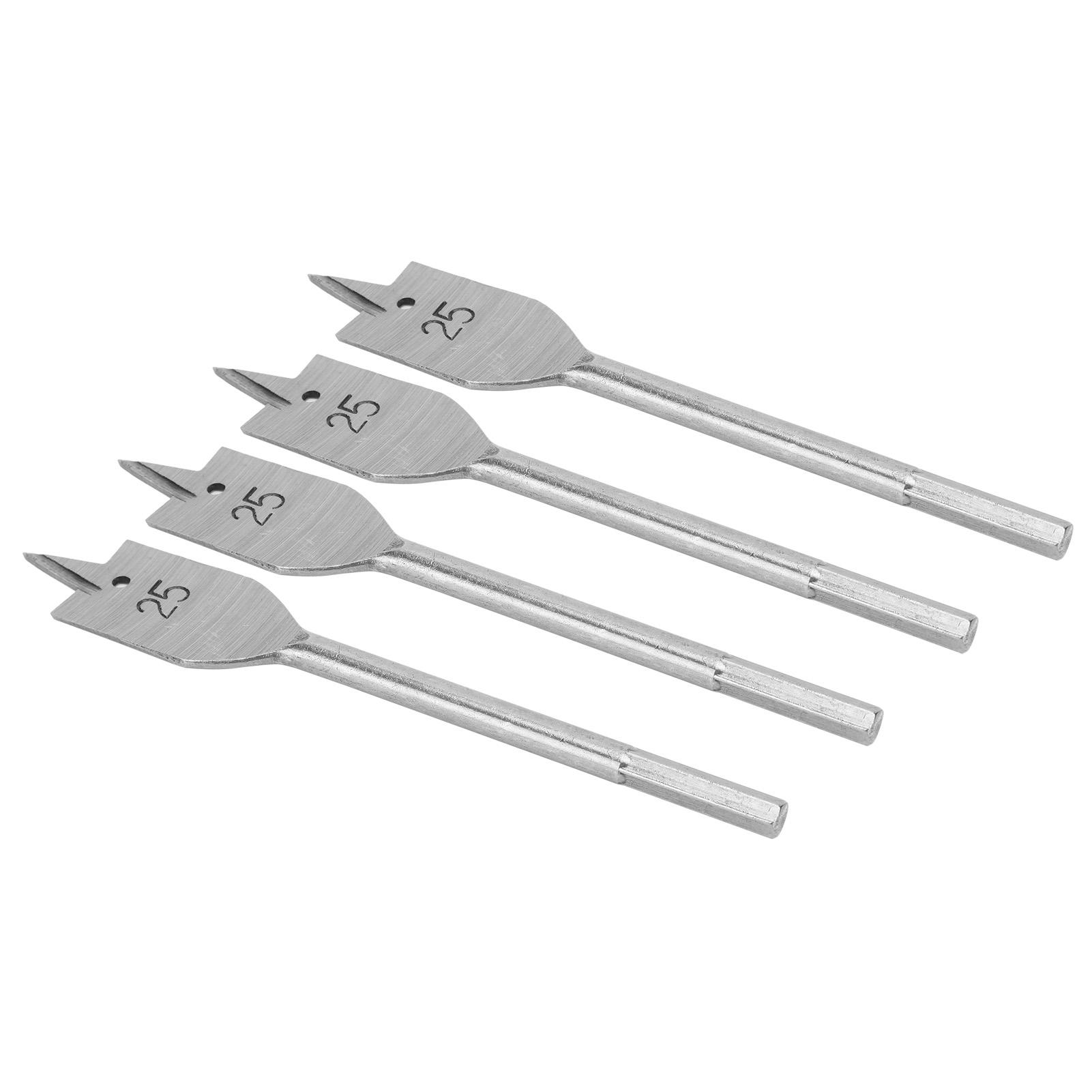 

Набор из 4 плоских деревянных сверл из высокоуглеродистой стали, инструмент для сверления по дереву, замена 25 мм