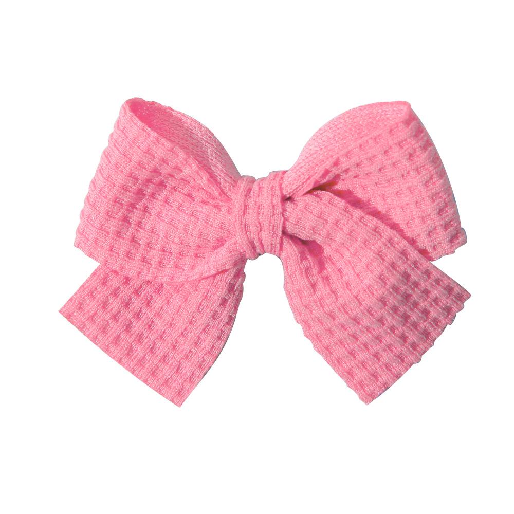 Popular Handmade Fabric Bow Hair Clips for Girls - Macaron Duckbill Style